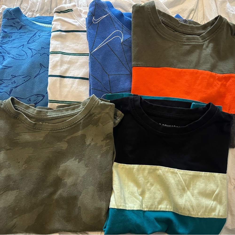 6 shirts Primark boy’sShirt 100% cotton, size 8 like new!!